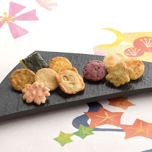 【小倉山莊】カルタ百人一首 雜錦米菓禮盒