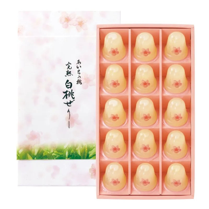 【桃花亭】完熟白桃啫喱丨15個入丨季節限定