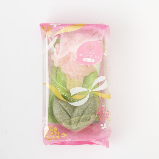 【花一会】乾燥湯品最中丨花一りん最中丨芝士粟米濃湯(粉紅康乃馨)