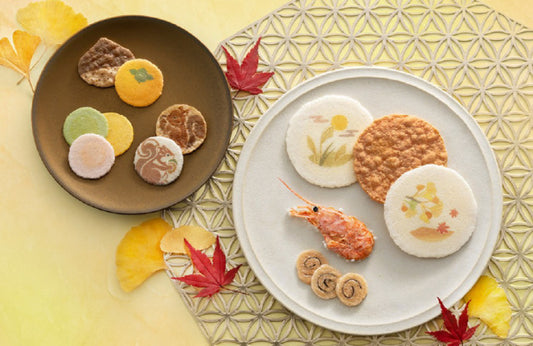 【桂新堂】秋ひらり丨秋意山景海老煎餅禮盒(41袋入)丨季節限定