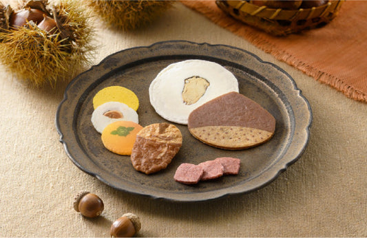 【桂新堂】秋のたより 海老煎餅風呂敷包裝禮盒(8袋入)丨季節限定