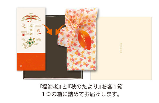 【桂新堂】福海老・秋のたより 海老煎餅禮盒(16袋入)丨季節限定