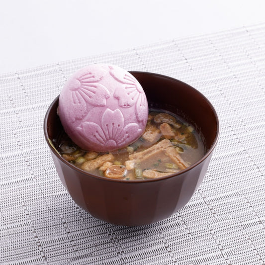 【花一会】乾燥湯品最中丨花椀最中・味噌湯丨聖護院蘿蔔與野澤菜(白味噌)