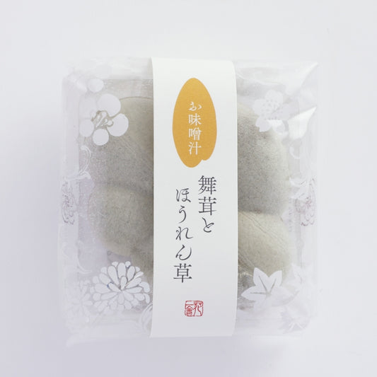 【花一会】乾燥湯品最中丨花椀最中・味噌湯丨舞菇與菠菜(白味噌)