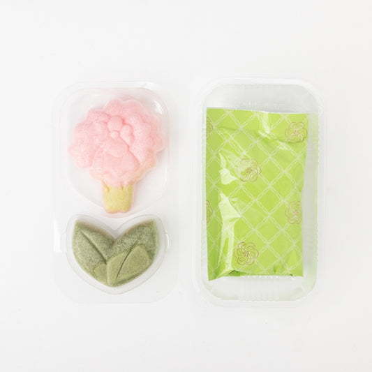 【花一会】乾燥湯品最中丨花一りん最中丨滑子菇與蓴菜味增湯(粉紅康乃馨)