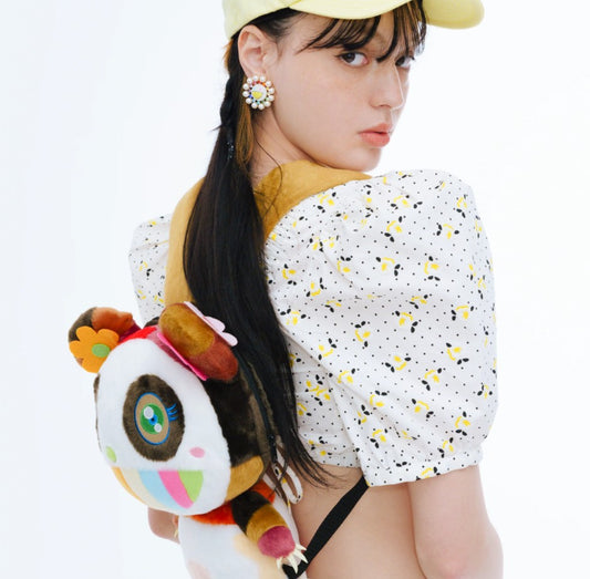 Takashi Murakami x Liquem Pearl Flower Pierced Earrings