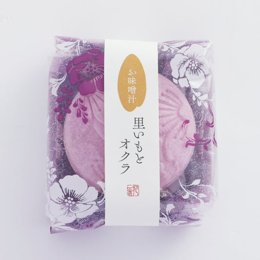 【花一会】乾燥湯品最中丨花椀最中・味噌湯丨芋頭與秋葵(白味噌)