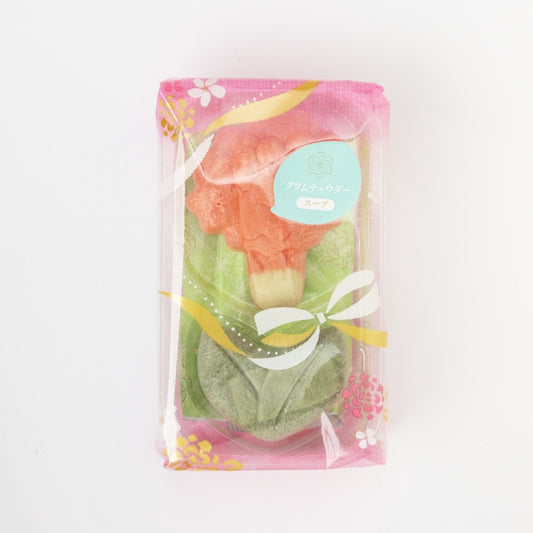 【花一会】乾燥湯品最中丨花一りん最中丨蜆肉周打濃湯(紅康乃馨)