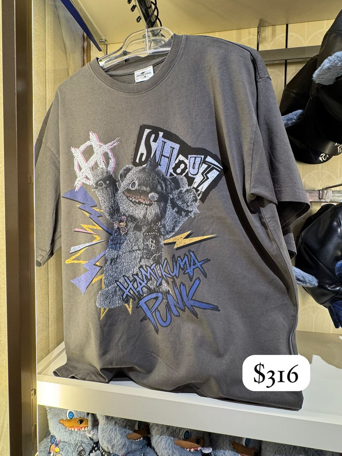 恐怖熊 Hami Kuma Punk T-shirt