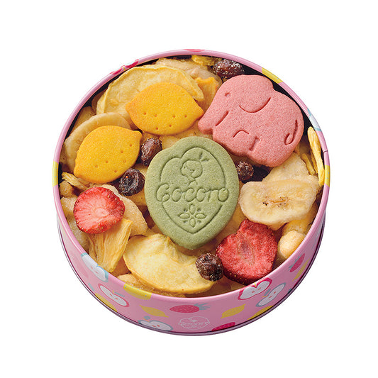 【Agemochi Cocoro】 日本罐裝燒米菓(粉紅色大象)