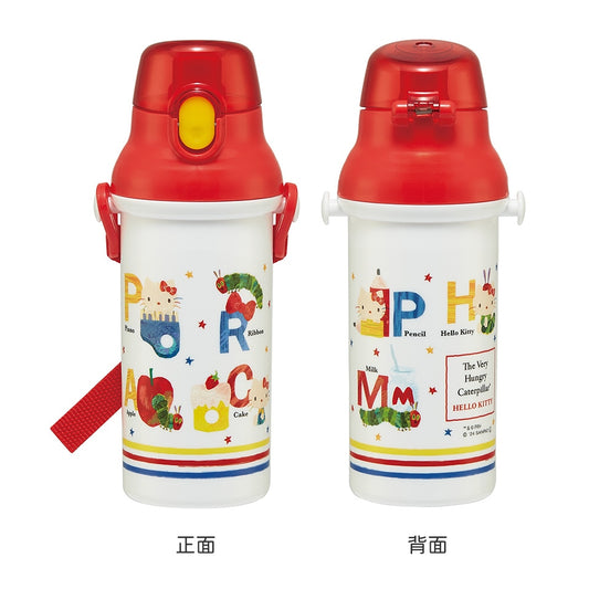 【SKATER】日本製丨好餓的毛毛蟲 X Hello Kitty水樽丨480ml