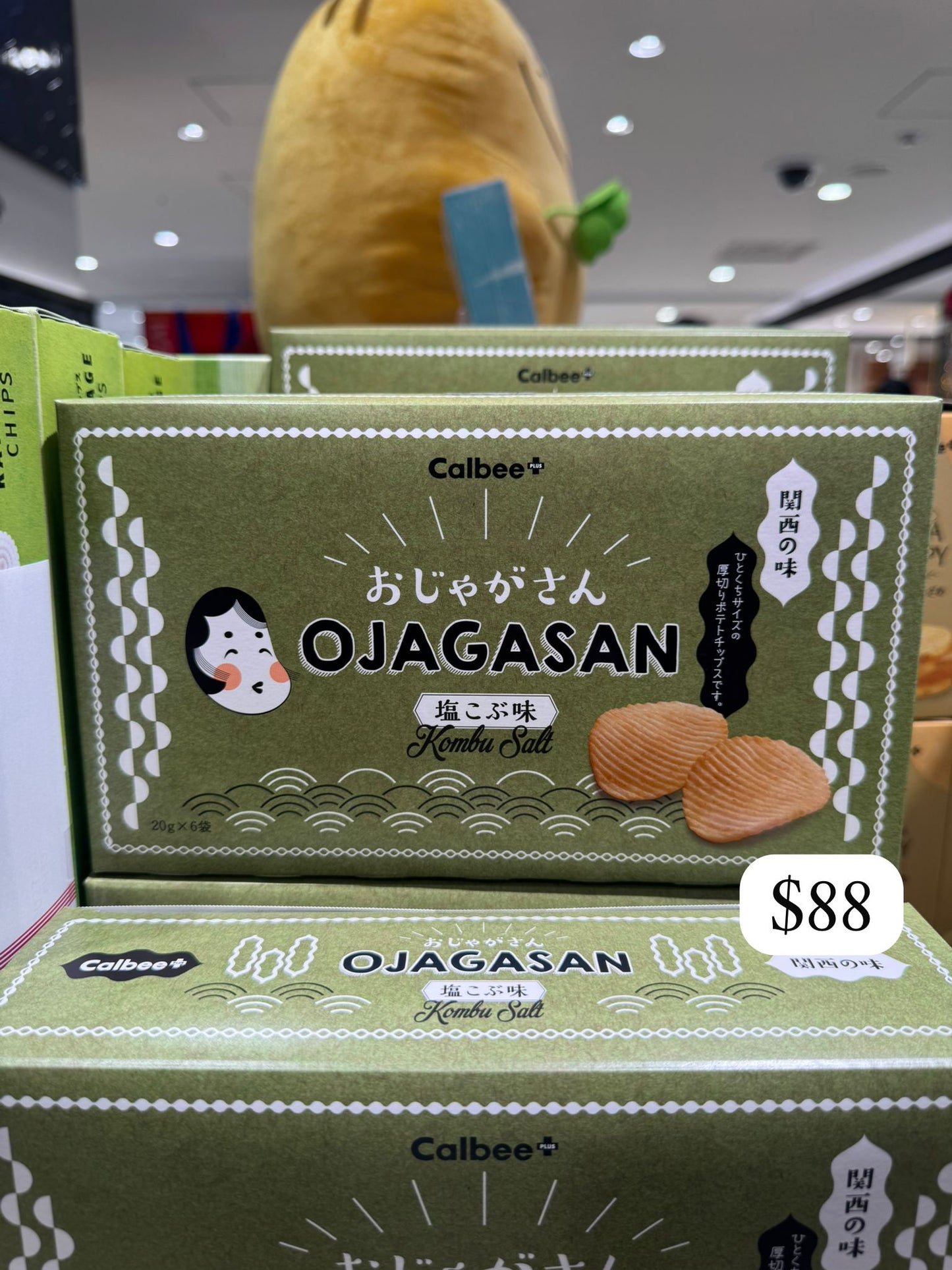 Calbee+ OJAGASAN 鹽昆布味 20g×6袋入