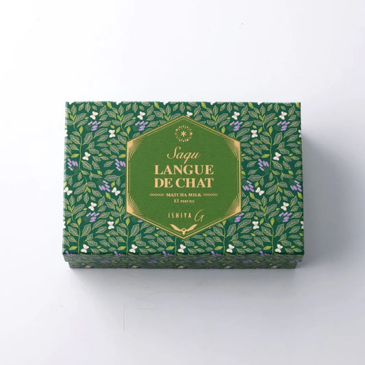 【ISHIYA 石屋製菓】抹茶朱古力貓舌餅 丨12枚入丨IroIro Select Shop