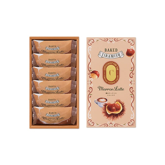 【C3】焼きティラミス丨栗子拿鐵風味烤製tiramisu(6個入)丨季節限定