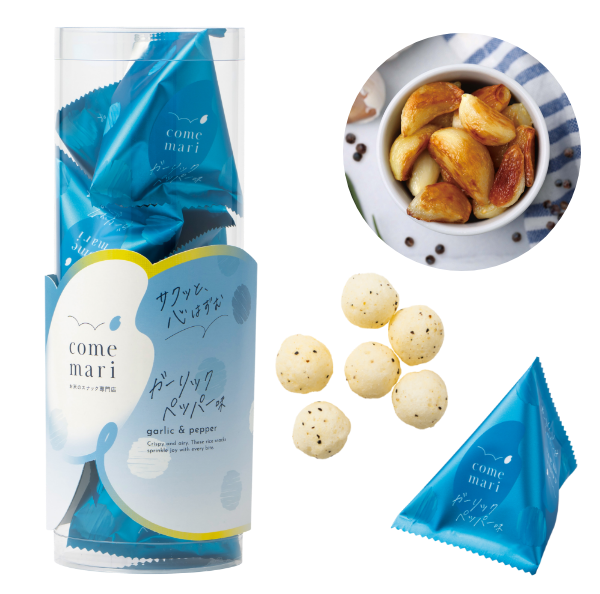 【Come Mari】日式脆米波波丨蒜香黑椒口味丨6袋入