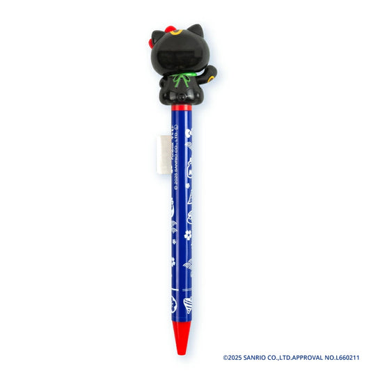 【Sanrio】日本製 Hello Kitty 招財貓原子筆|黑色除厄運
