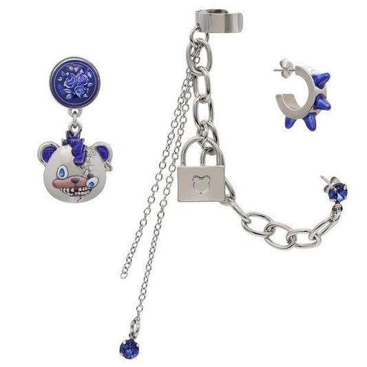 【USJ 日本環球影城】恐怖熊丨HAMI-KUMA PUNK 耳環連耳扣套裝