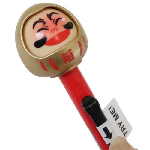 【Funbox】日本製達摩變臉原子筆|金色款