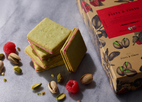【Pista & Tokyo】Pistachio Sand Pistachio & Framboise丨 開心果覆盆子夾心餅丨IroIro Select Shop