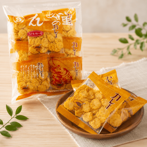 【蝦仙貝之里】名古屋名物丨小丸蝦餅(咖喱風味)丨220g丨IroIro Select Shop