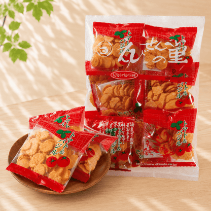 【蝦仙貝之里】名古屋名物丨小丸蝦餅(蕃茄羅勒)丨185g丨IroIro Select Shop