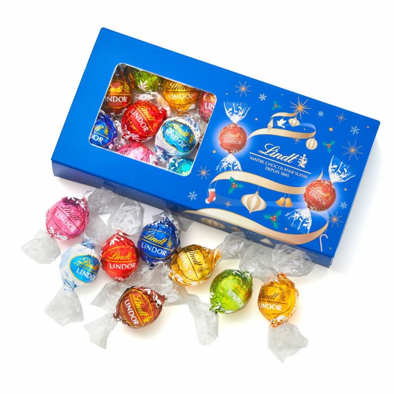【Lindt】LINDOR 雜錦朱古力禮盒丨16個入丨聖誕限定