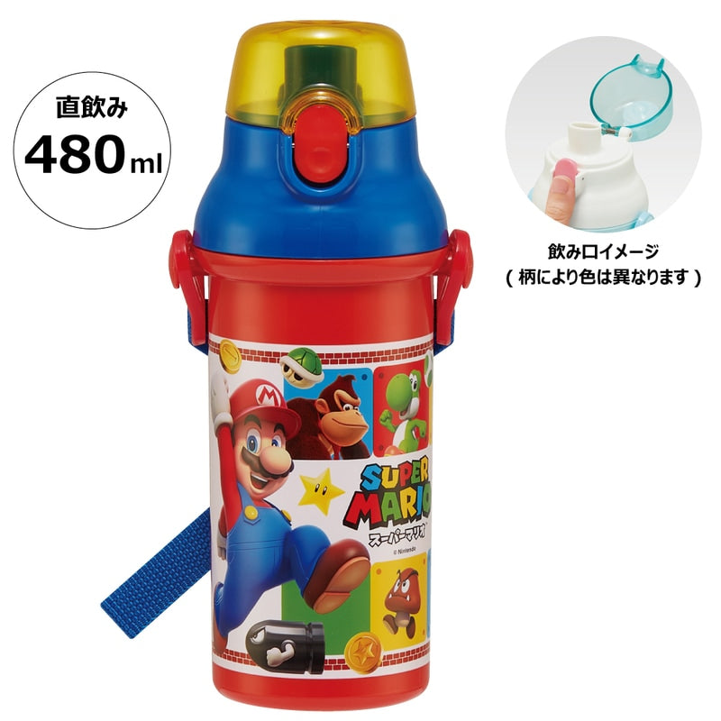 【SKATER】日本製丨瑪寶兄弟水樽丨480ml