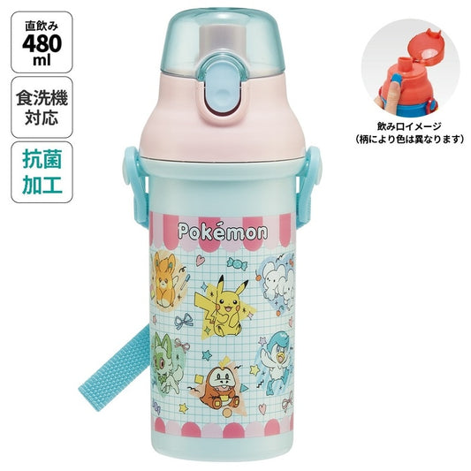 【SKATER】日本製丨Pokemon水樽丨480ml