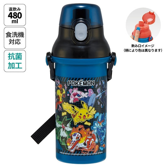 【SKATER】日本製丨Pokemon水樽丨480ml