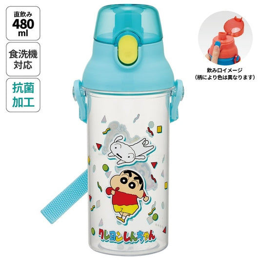 【SKATER】日本製丨蠟筆小新水樽丨480ml