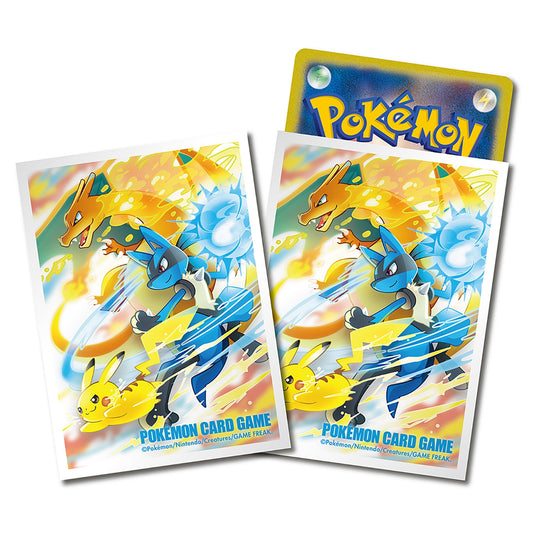 Pokemon TCG 路卡利歐噴火龍比卡超卡套