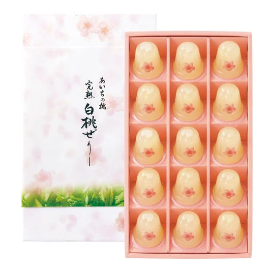 【桃花亭】完熟白桃啫喱丨15個入丨季節限定