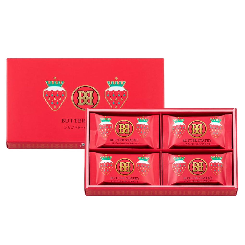 【BUTTER STATE's】士多啤梨奶油夾心餅丨8個入丨IroIro Select Shop