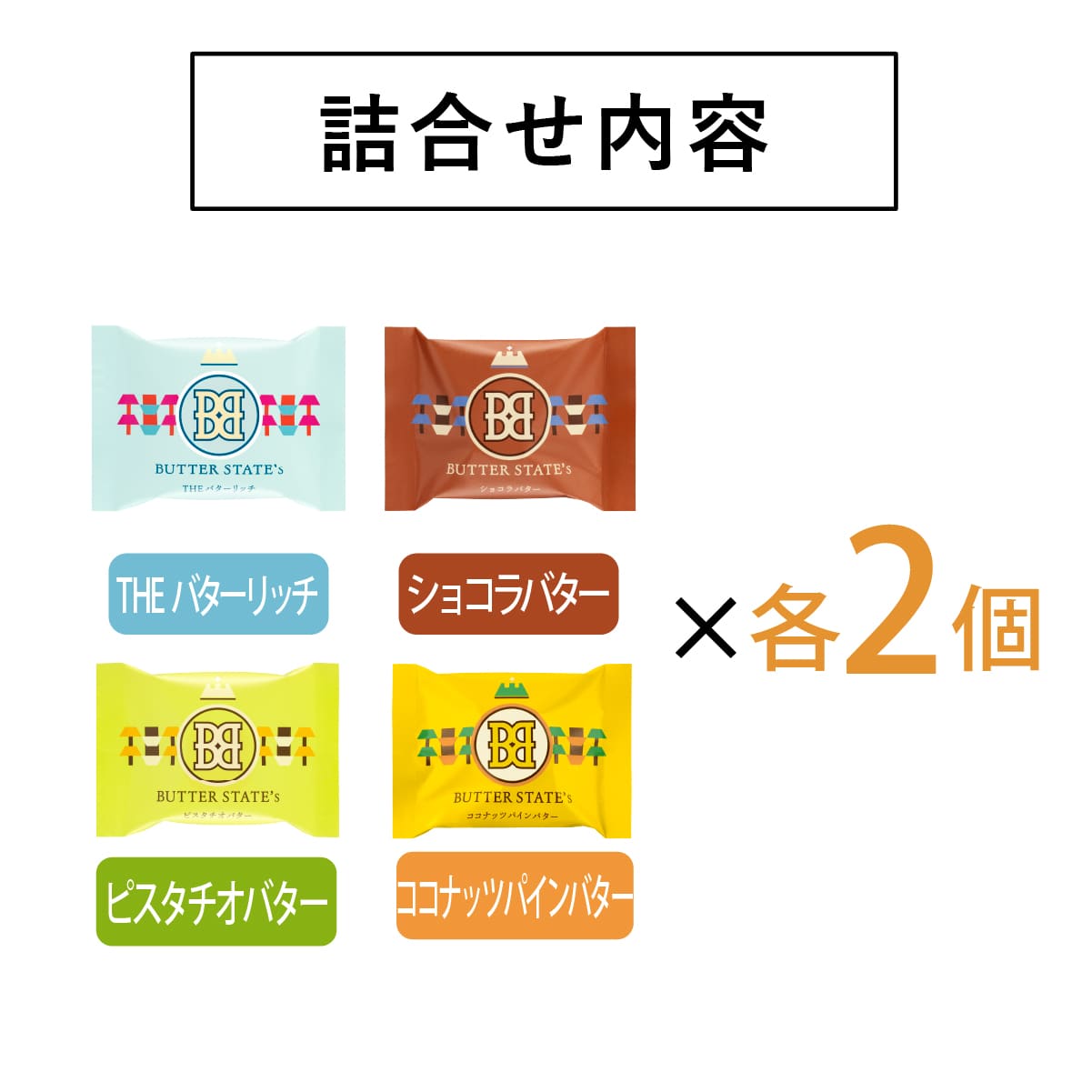 【Butter State's】雜錦牛油酥餅禮盒丨8個入丨夏季限定丨IroIro Select Shop