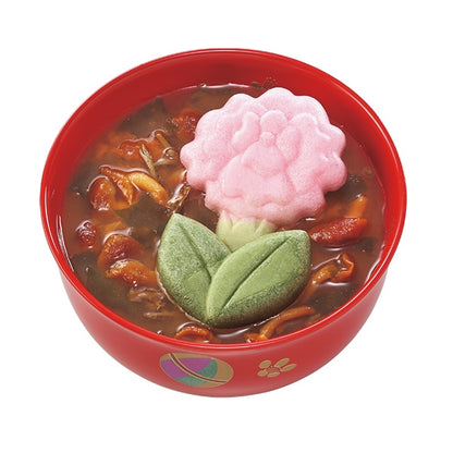 【花一会】乾燥湯品最中丨花一りん最中丨滑子菇與蓴菜味增湯（粉紅康乃馨）