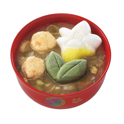 【花一会】乾燥湯品最中丨花一りん最中丨雞肉丸子與九條蔥味增湯（白百合）