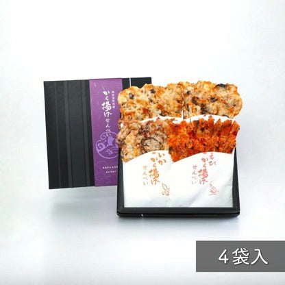 [Echizen Seafood Club] Seafood Pancake Gift Box | Four Bags (Octopus, Squid, Sweet Shrimp)