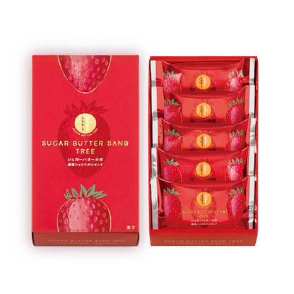 【Sugar Butter Sand Tree】士多啤梨白朱古力夾心餅丨5個入丨IroIro Select Shop