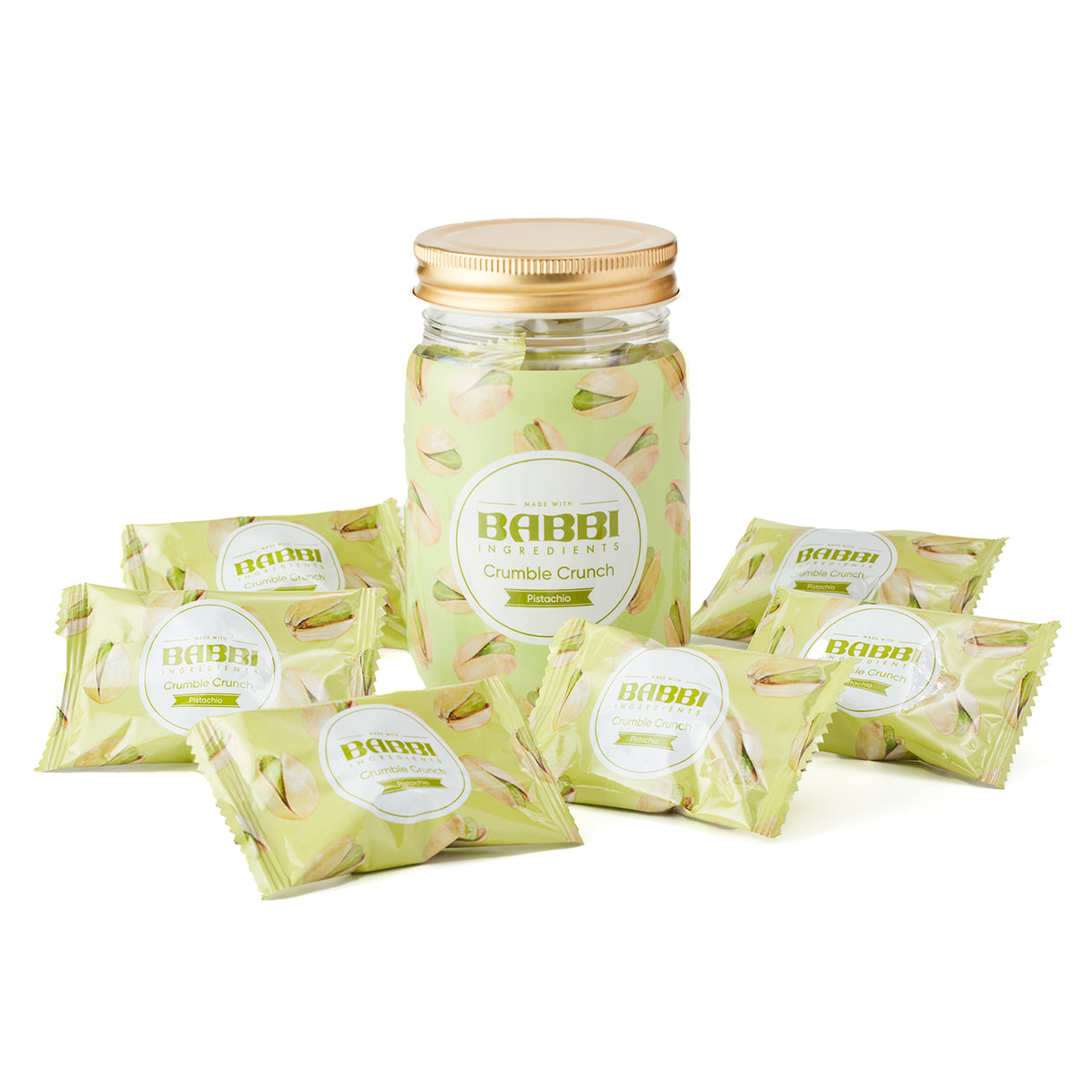 BABBI 開心果酥脆曲奇 6入罐裝