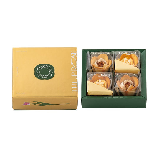 【TOKYO Tulip Rose】牛油 x 芝士鬱金香貓舌餅丨4個入丨IroIro Select Shop