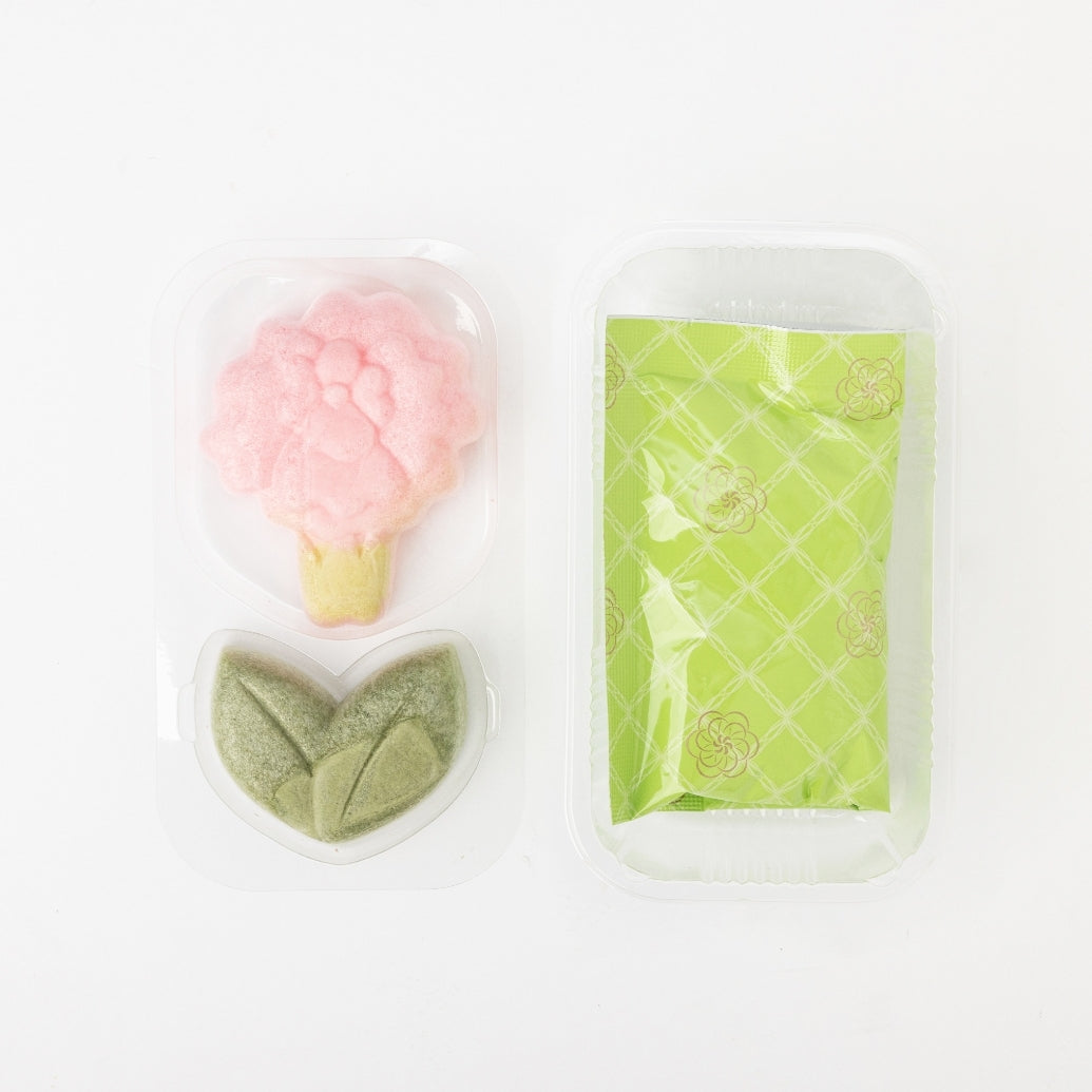 【花一会】乾燥湯品最中丨花一りん最中丨滑子菇與蓴菜味增湯（粉紅康乃馨）