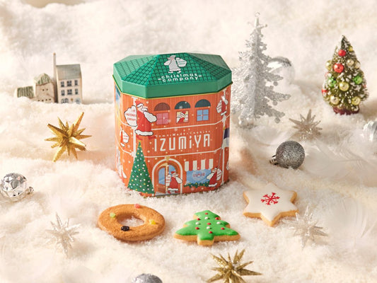 【泉屋 Izumiya】聖誕小鎮曲奇屋罐