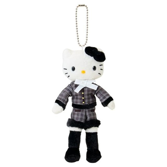 【Sanrio】鎖匙扣丨長腿Hello Kitty丨黑色tweed套裝丨Sanrio Closet 系列