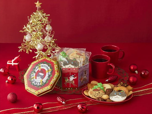 【泉屋 Izumiya】貓咪聖誕曲奇罐丨聖誕限定