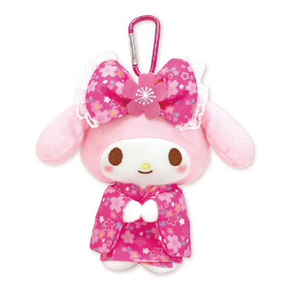 My Melody 櫻花和服公仔鎖匙扣連環保袋