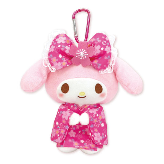 My Melody 櫻花和服公仔鎖匙扣連環保袋