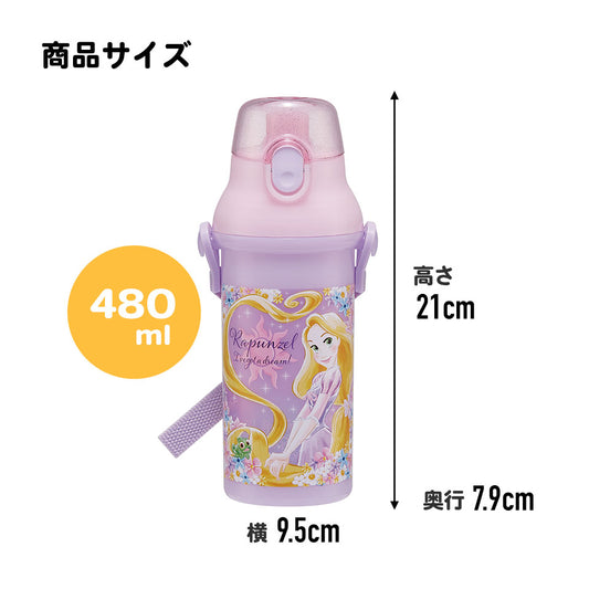 【SKATER】日本製丨迪士尼魔髮奇緣水樽丨480ml