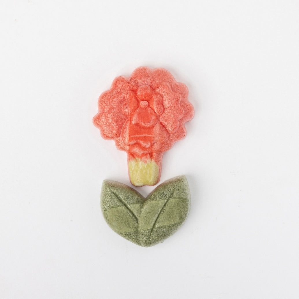 【花一会】乾燥湯品最中丨花一りん最中丨豆腐皮與昆布絲清湯（紅康乃馨）