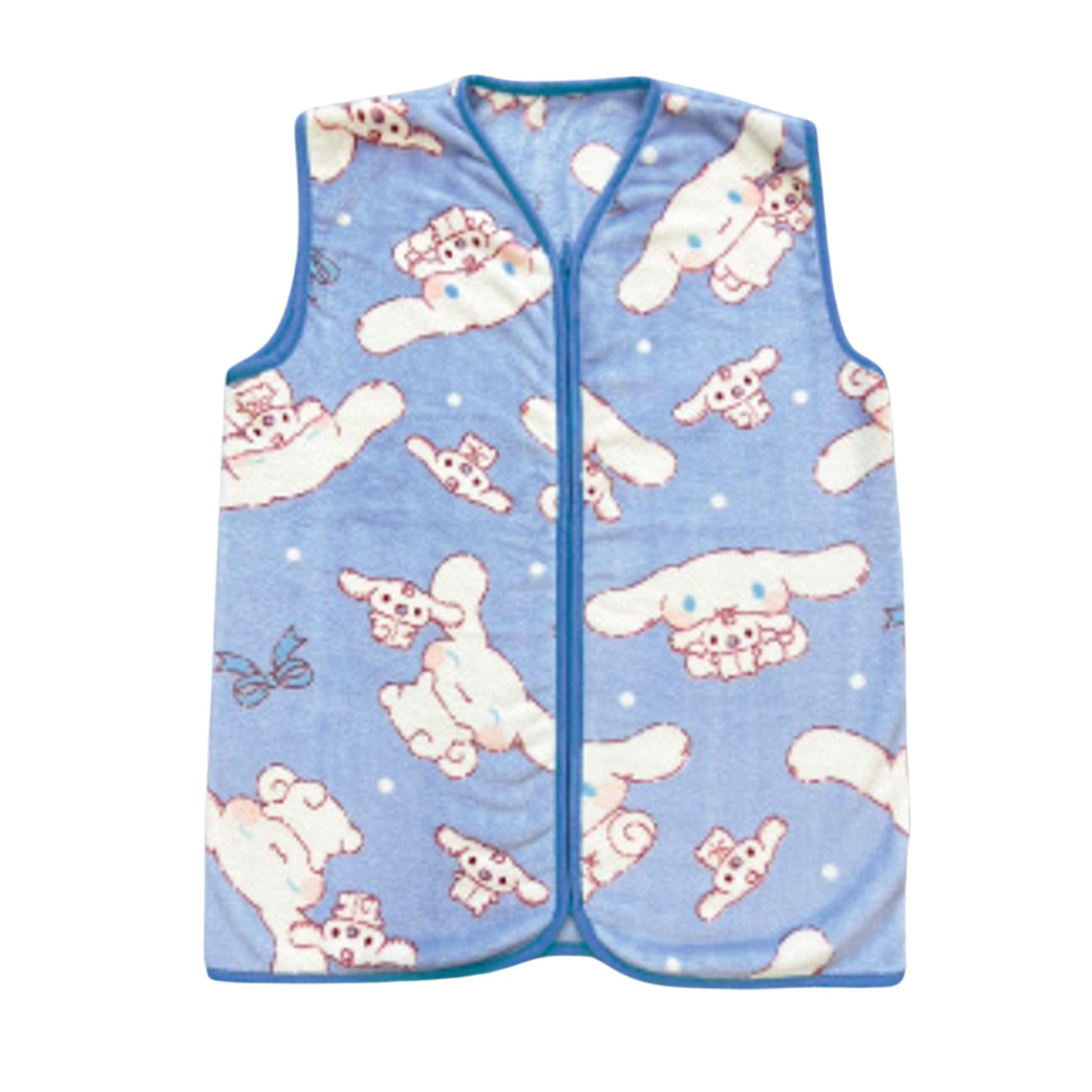 【Sanrio】珊瑚絨拉鏈背心丨肉桂狗 Cinnamoroll