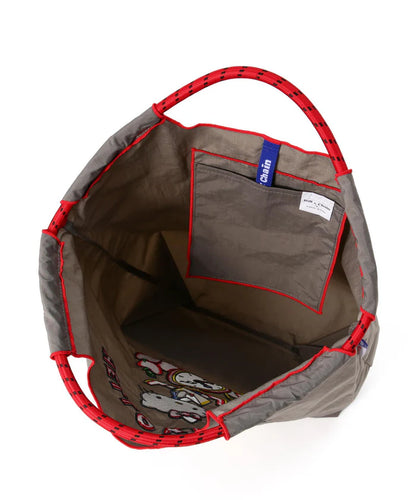 【Ball&Chain】Hello Kitty × Ball&Chain 刺繡 tote bag丨灰色